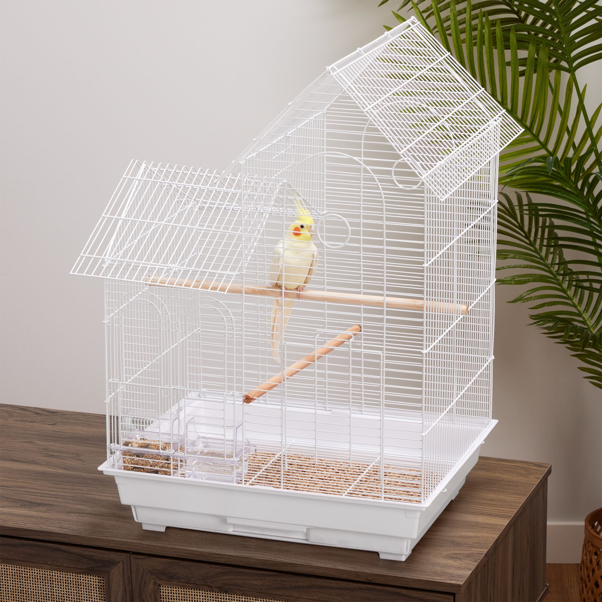 You & Me Cockatiel Ranch House Bird Cage, 19.75" L x 14.75" W x 28" H