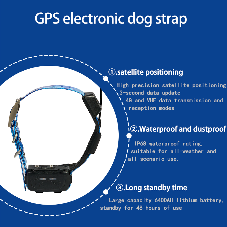 4G GPS Tracker Health Monitoring For Dogs Cat, Waterproof Pet GPS Location Tracker Wellness Escape Alerts Works With Any Collar