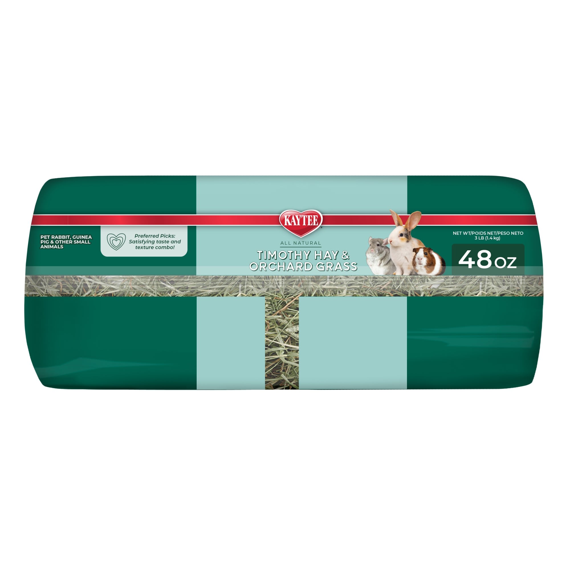 Kaytee Timothy Hay & Orchard Grass for Small Animals, 48 oz.
