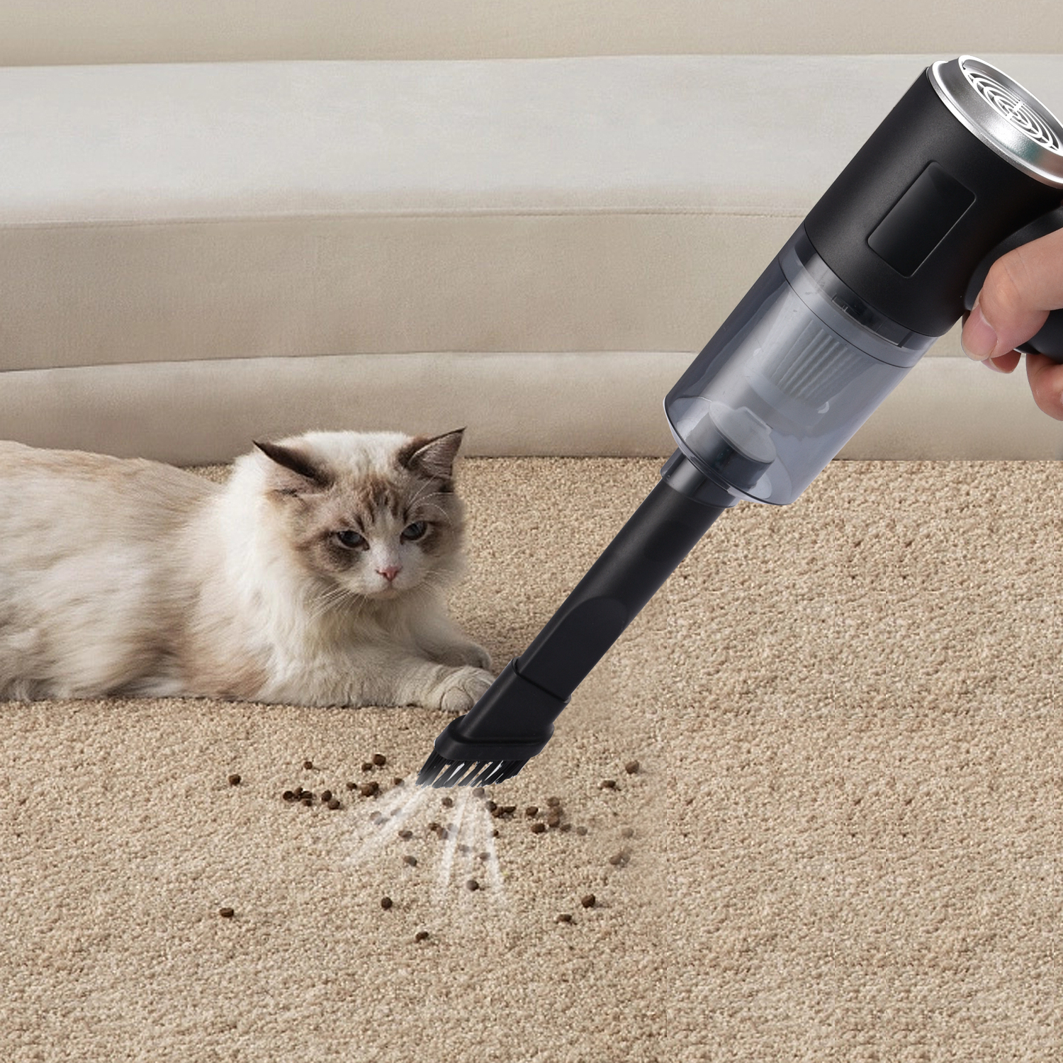 Compact Handheld Auto Vac for Easy Cleaning of Cars & Vehicles