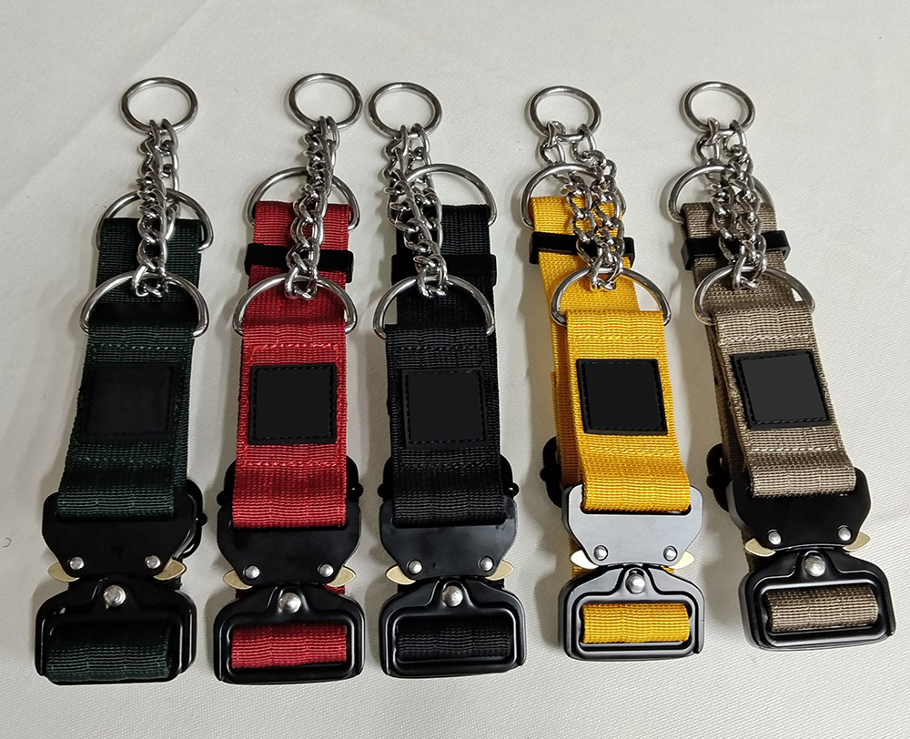 half chain pet dog collar designer big heavy duty nylon combat dog collar custom luxury 2 inch tactical martingale dog collars