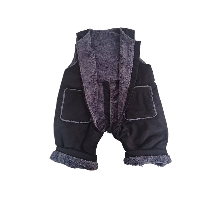 Waterproof, Fleece Lined Black Baby Romper by Dupont for Kids