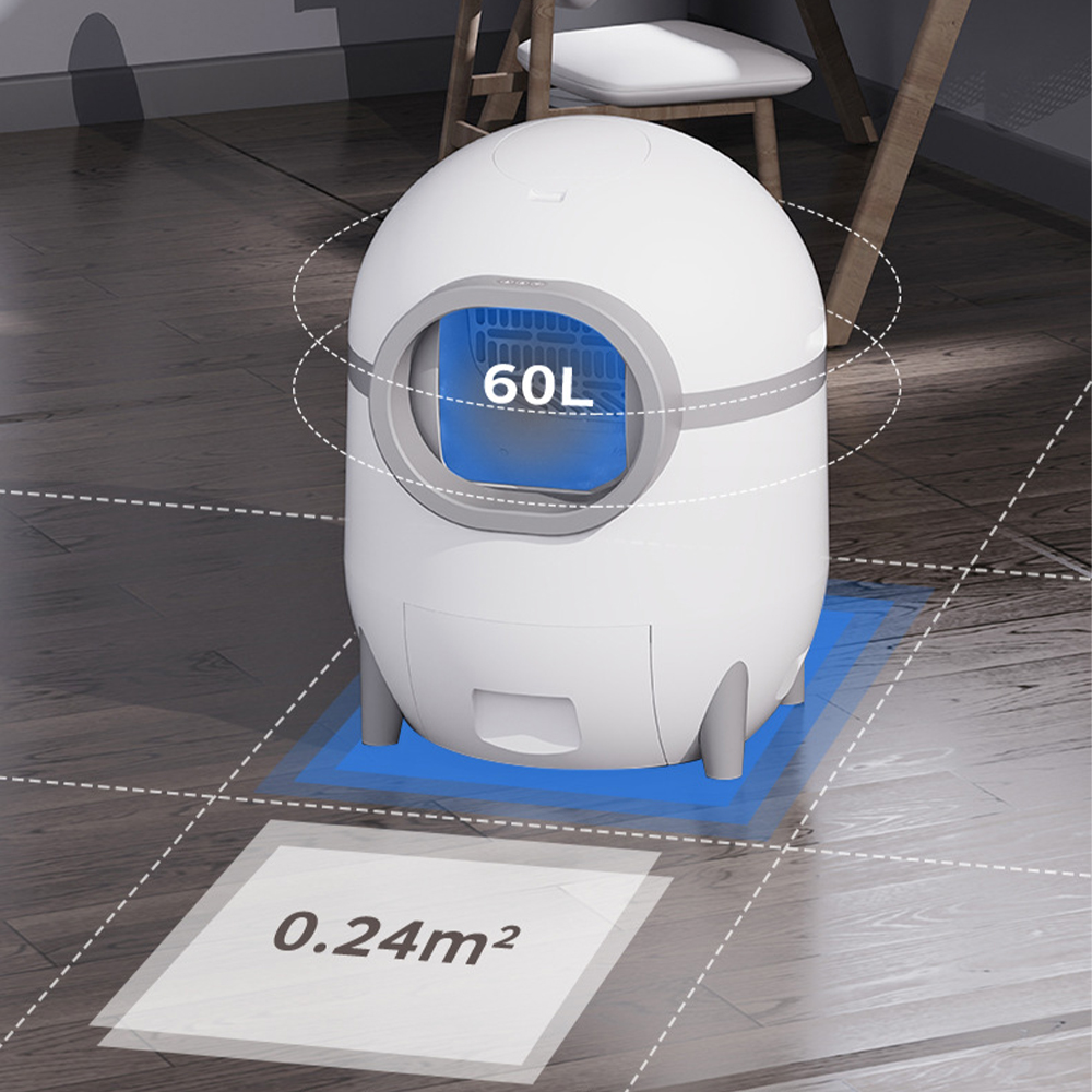 2024 New Intelligent Automatic Smart Cat Litter Box areneros para gatos Self Cleaning Litter Box for Cats