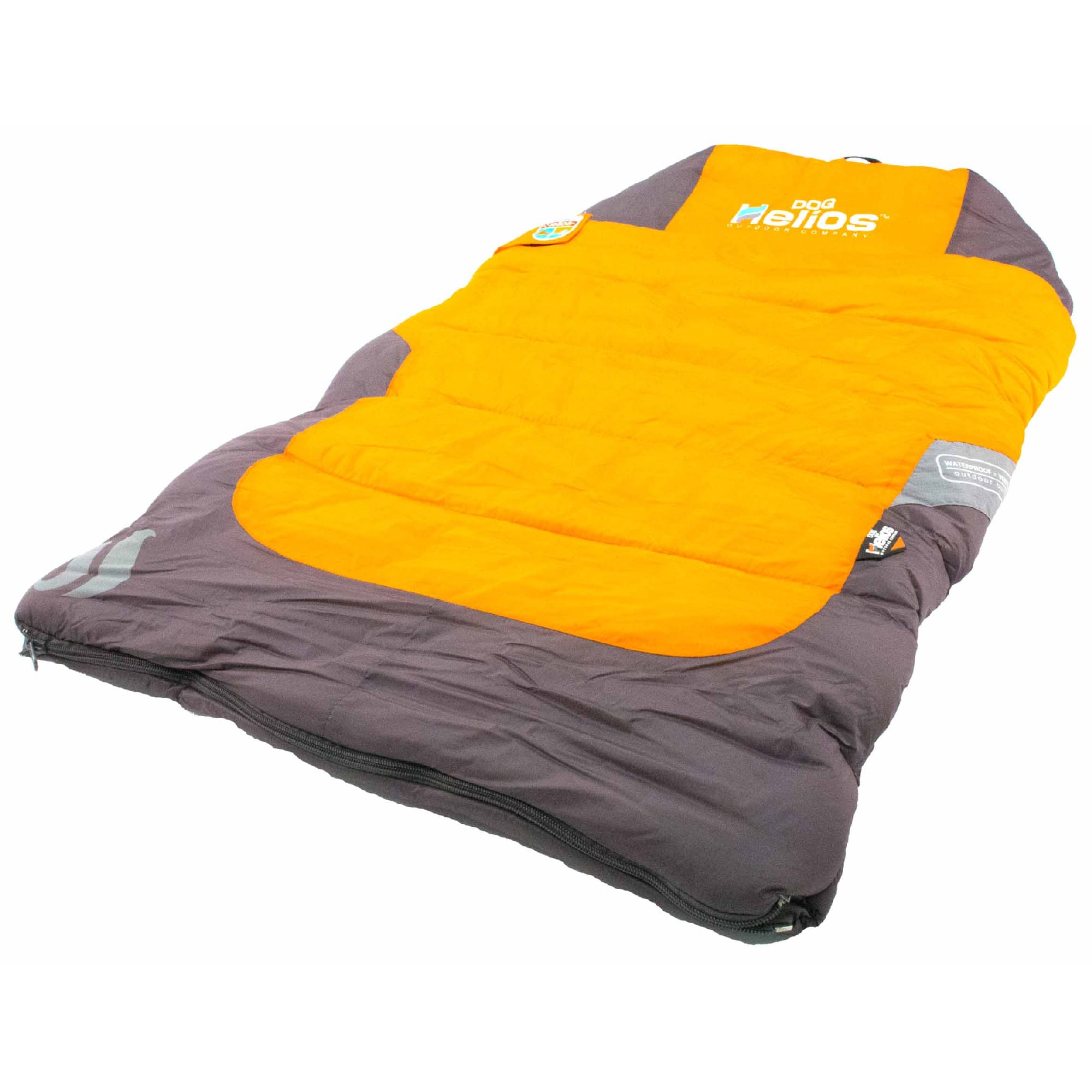 Dog Helios Orange Trail-Barker Multi-Surface Travel Dog Bed Featuring BlackShark Technology, 39.4" L X 25.7" W