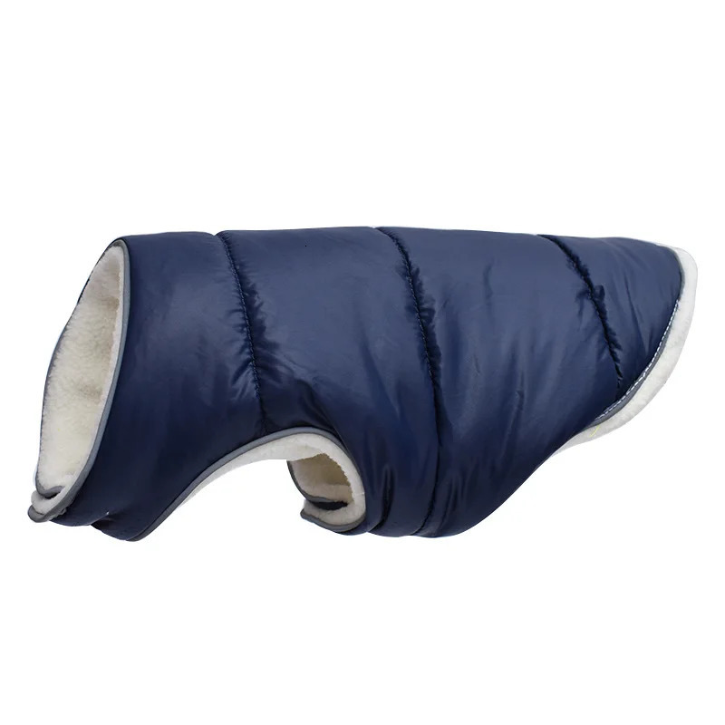 Winter Reflective Big Dog Jacket Vest Warm Fleece Pet Coat Clothes for Medium Large Dogs French Bulldog Pug Greyhound ropa perro 241125