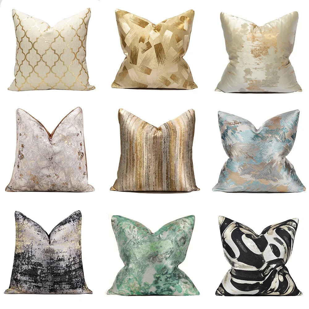 Modern decorative soft cushion cover unfilled suitable for abstract throwing pillow case on sofas and bedding 45x45/50x50cm 241125