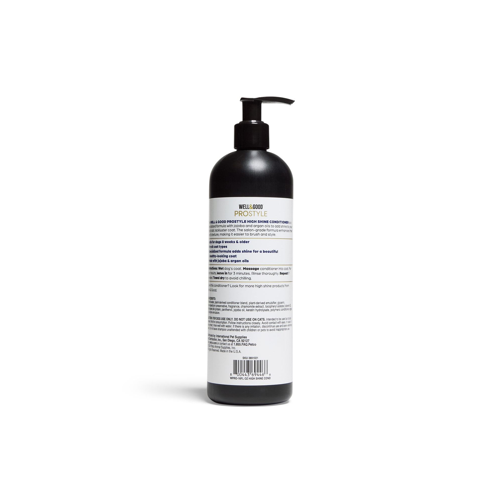 Well & Good ProStyle Dog High-Shine Conditioner, 16 fl. oz.
