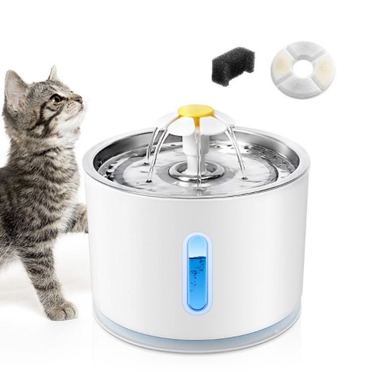 Customized LED Automatic Pet Water Feeder Low Noise Smart Dog Cat Water Fountain