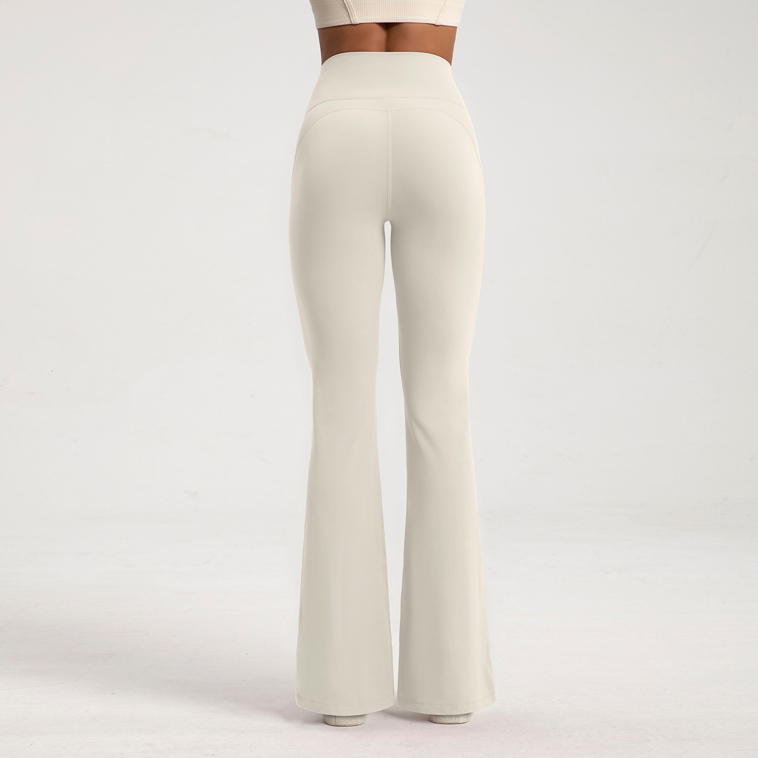 Autumn/winter Velvet Wide Leg For Women, Thickened, Naked, High Waist, Micro Pull Sports Fitness Yoga Pants