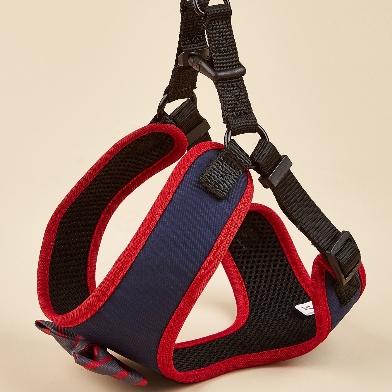 MIDEPET Pet Product Top Sellers Supplier Fashion Designer Adjustable Outdoor Plain Dog Harness Cute Bow Decoration Pet Harnesses