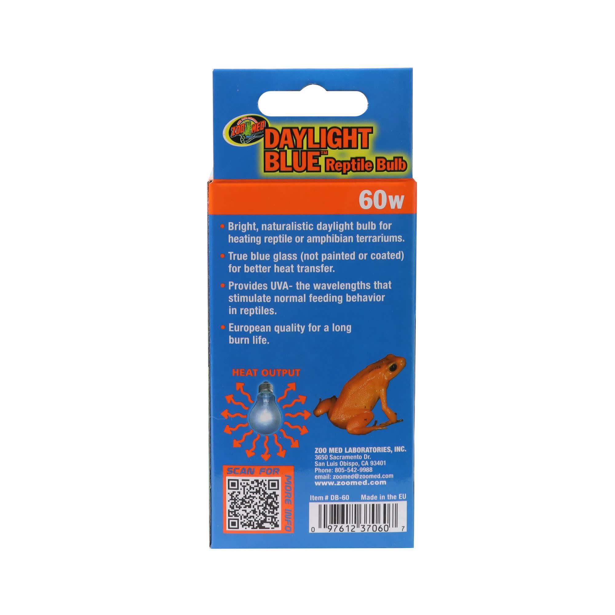 Zoo Med Daylight Blue Reptile Bulb - 60 Watt