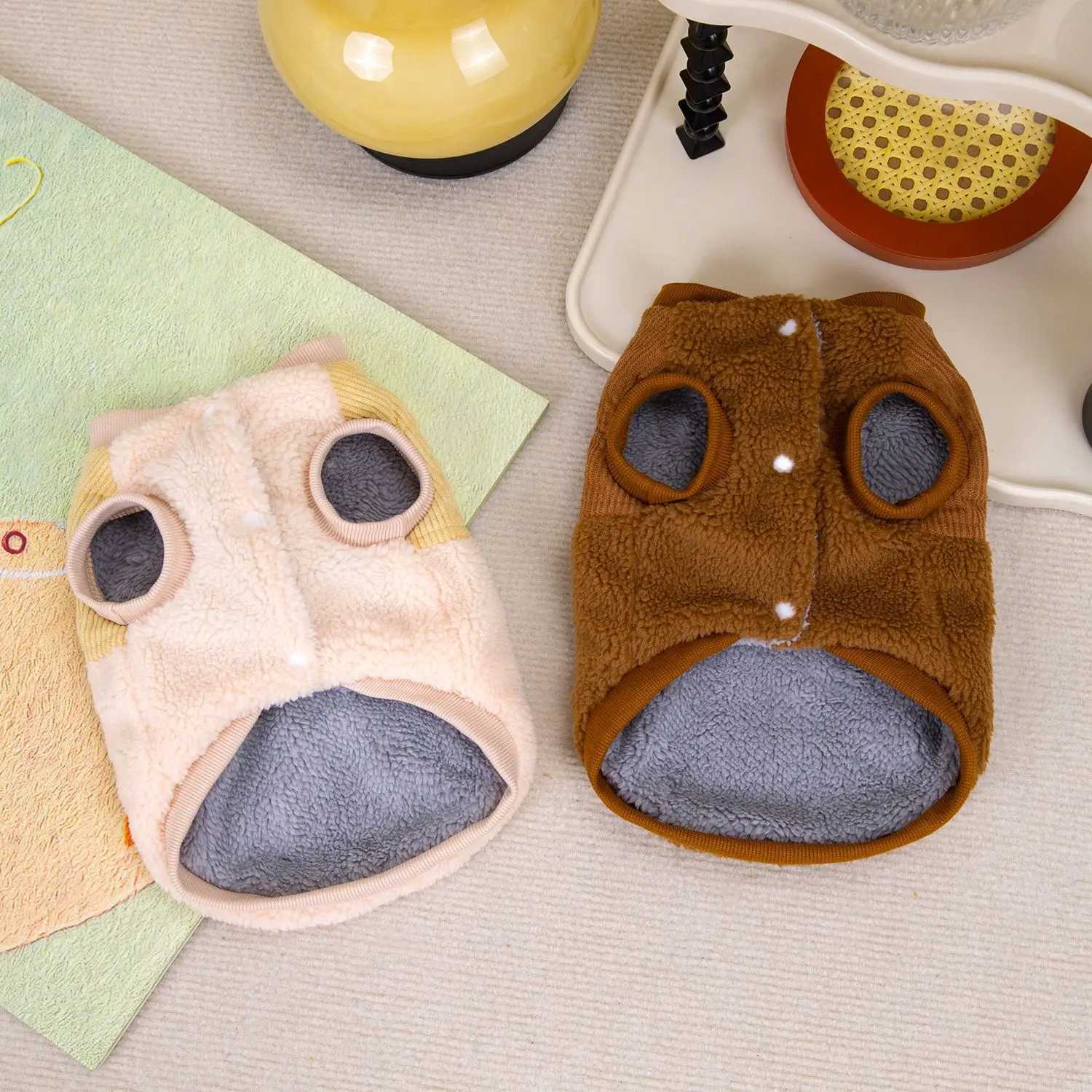 2024 New Corduroy Splicing Cotton-padded Winter Coat for Small Teddy Cat Clothes DADAGOU Leisure Pet ClothingXJ241125