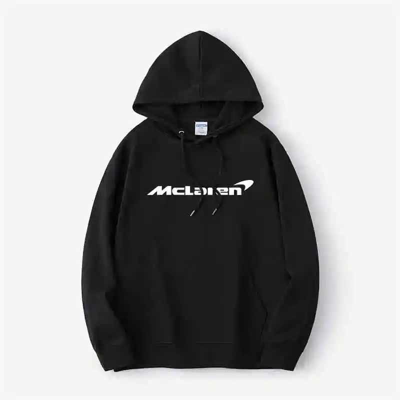 Men's Hoodies Sweatshirts Mens and Womens Pure Cotton Plus Flce Sportswear F1 McLaren Racing Team Hooded Small Fresh Rally Loose Couples Clothing T241125