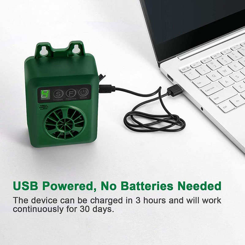 Rechargeable Waterproof Outdoor Sonic Bark Box Stopper Ultrasonic Anti Barking Device Stop Dog Barking Deterrent