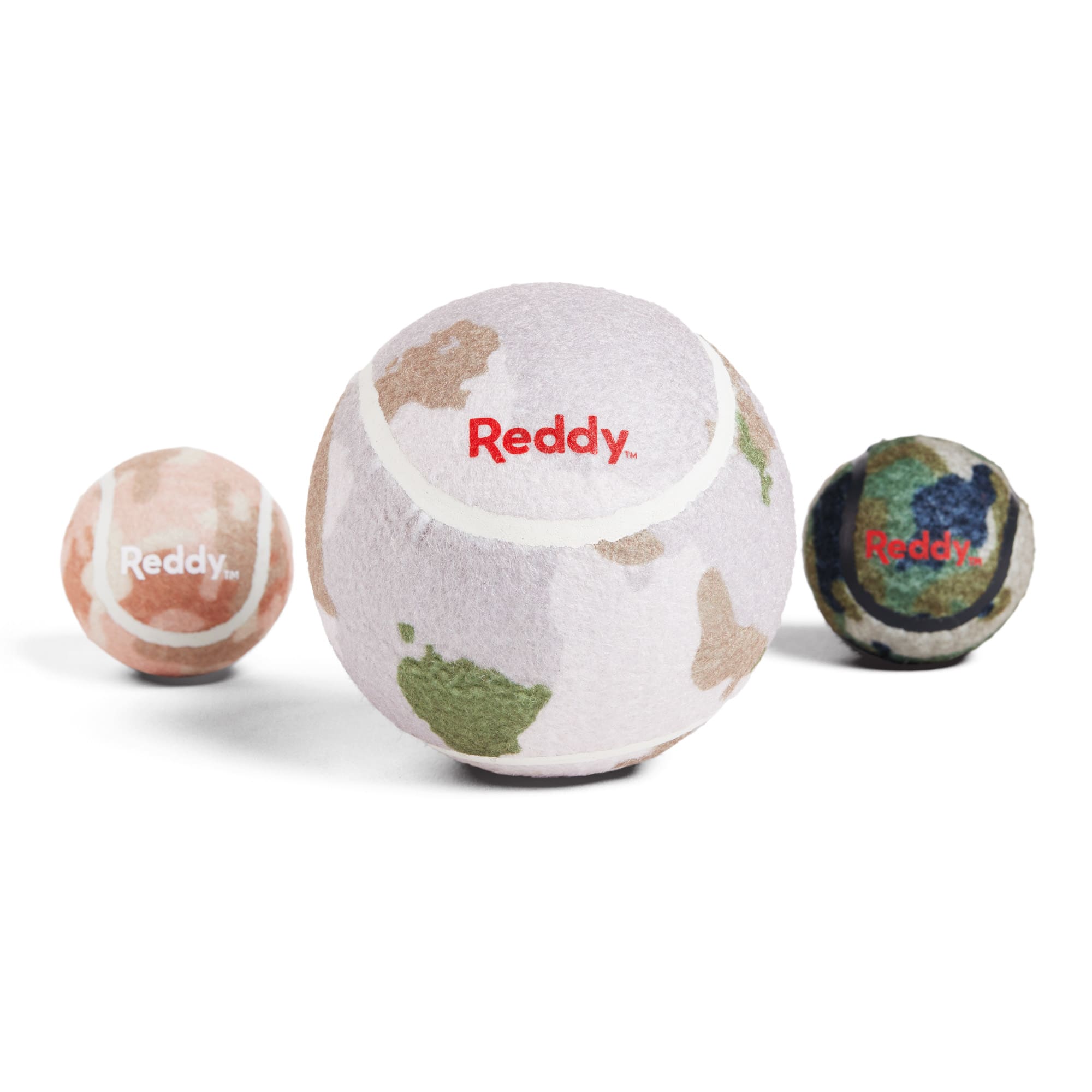 Reddy Jumbo Camo Tennis Ball Dog Toy, Large