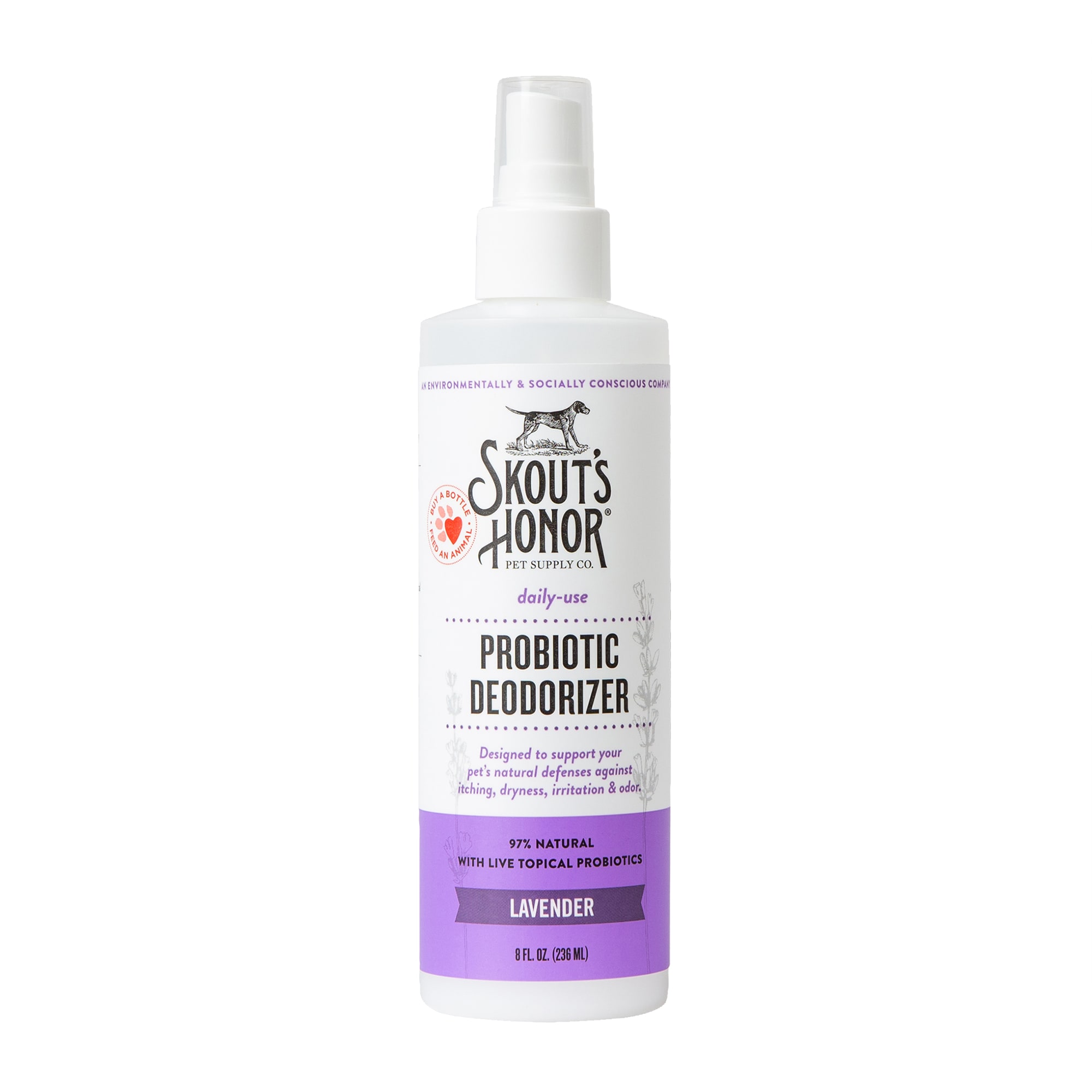 Skout's Honor Probiotic Daily Use Deodorizer Lavender for Dogs, 8 fl. oz.