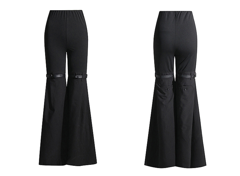 Jeans Womens Designer Trouser Legs Open Fork Tight American Retro Denim Trousers Slimming Jean Pants Wide Leg Flared Stretch Women Co