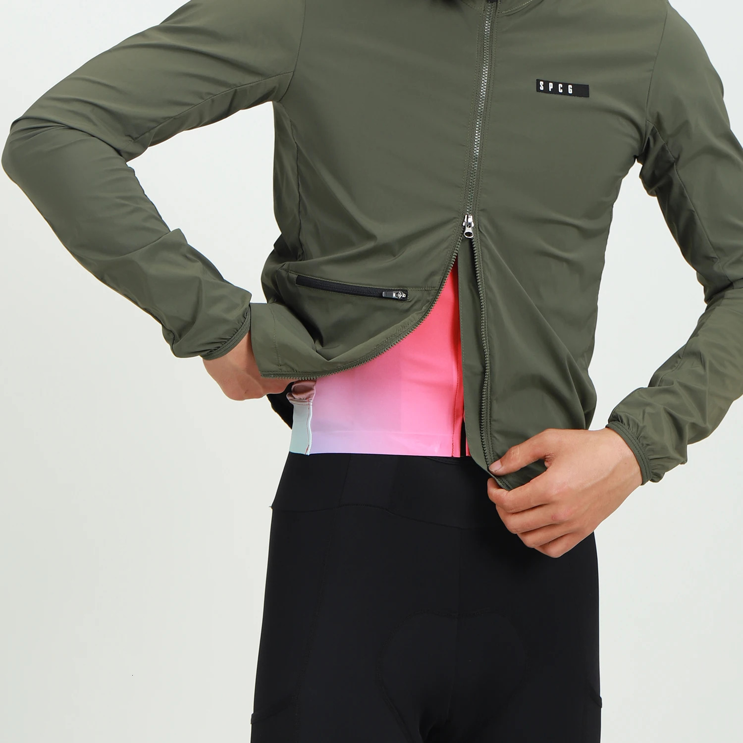 SPEXCEL PERFORMANCE Season Super Lightweight Windproof Cycling Jacket bicycle Wind Stretch Fabric With Zipper pocket 241125