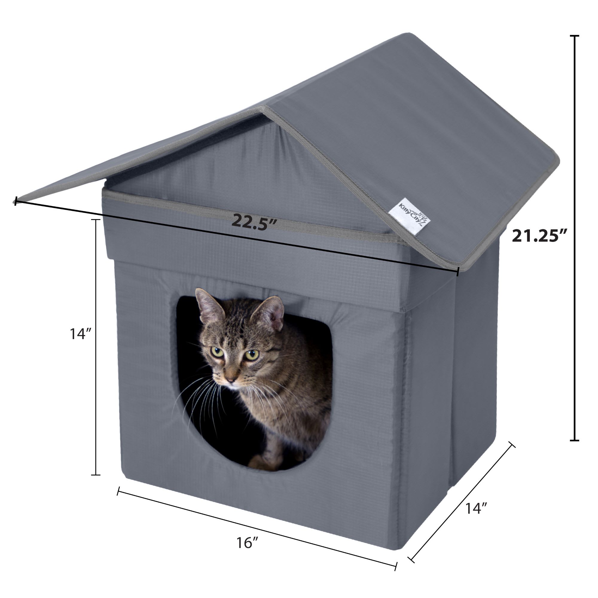 Kitty City Outdoor Bed for Cats, 21.5" H