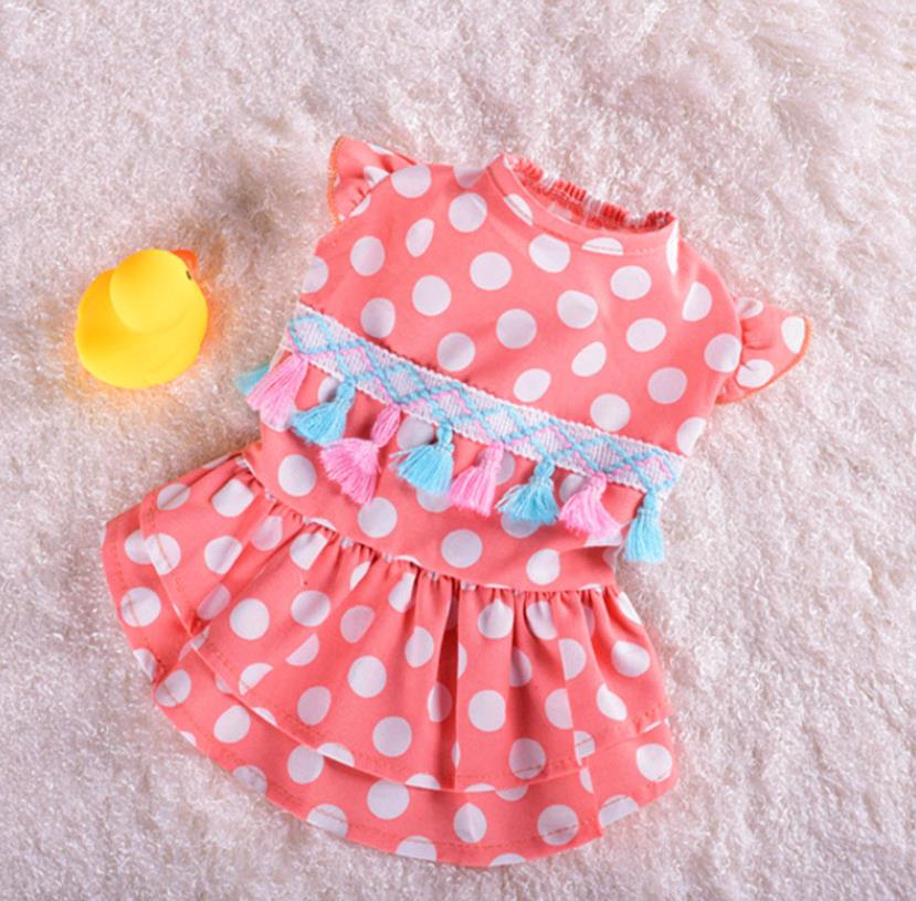 Summer Pet Clothes Dog Dress For Summer Princess Dog Wedding Dresses York Clothes For Dogs Skirts Pet Cat Dress