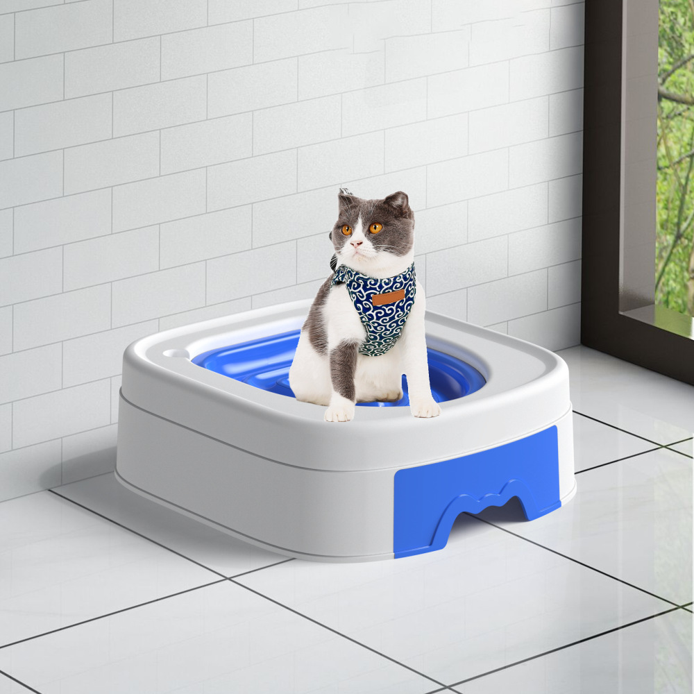 Pet Training Behavior Products Accessories Little Cat Kitty Toilet Lavatory Cleaning Liter Box For Kitten