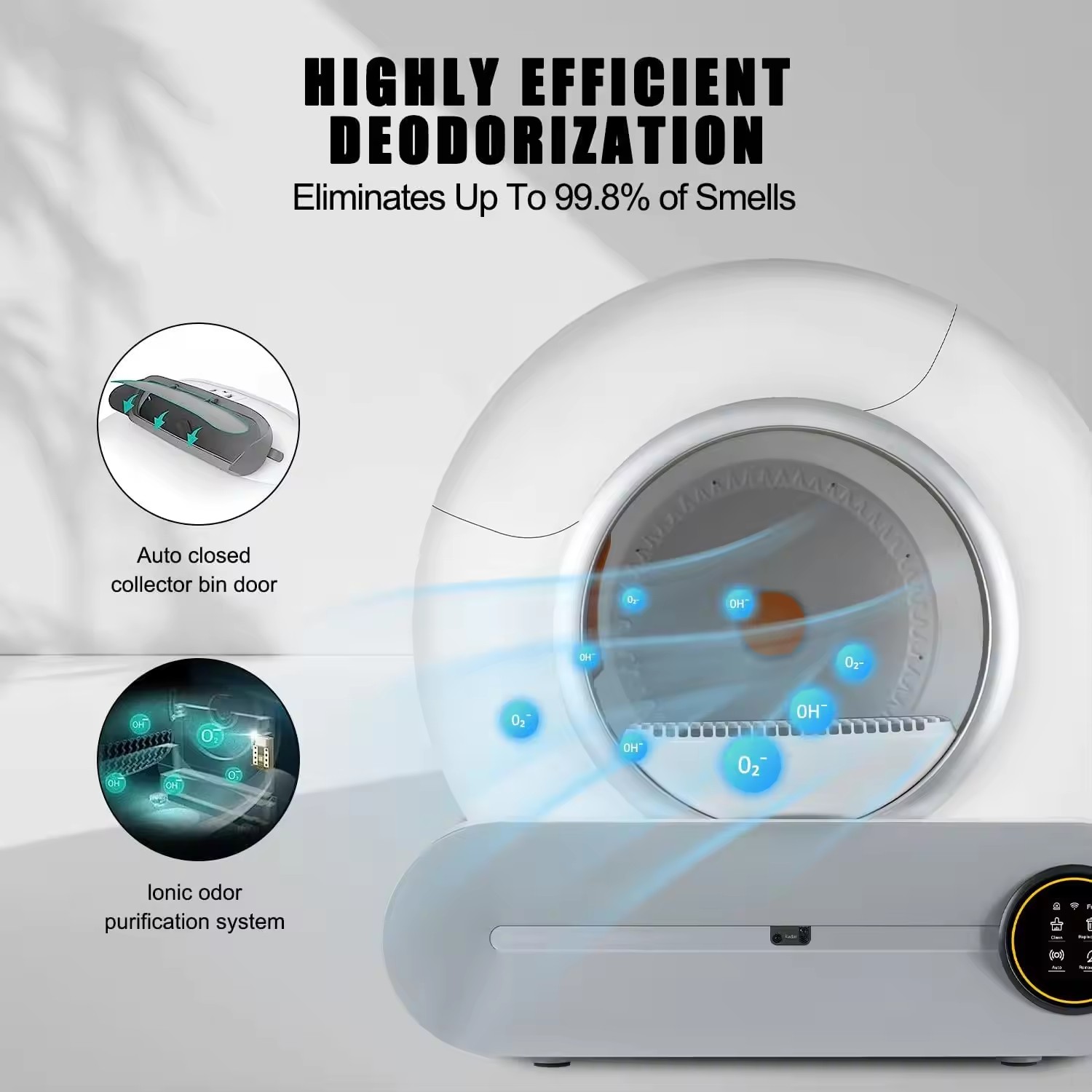 Smart Cat Litter Box Pet Toilet Anti Splash Cat Tray Cleaning Bath Basin Supplies stainless steel smart cat litter box
