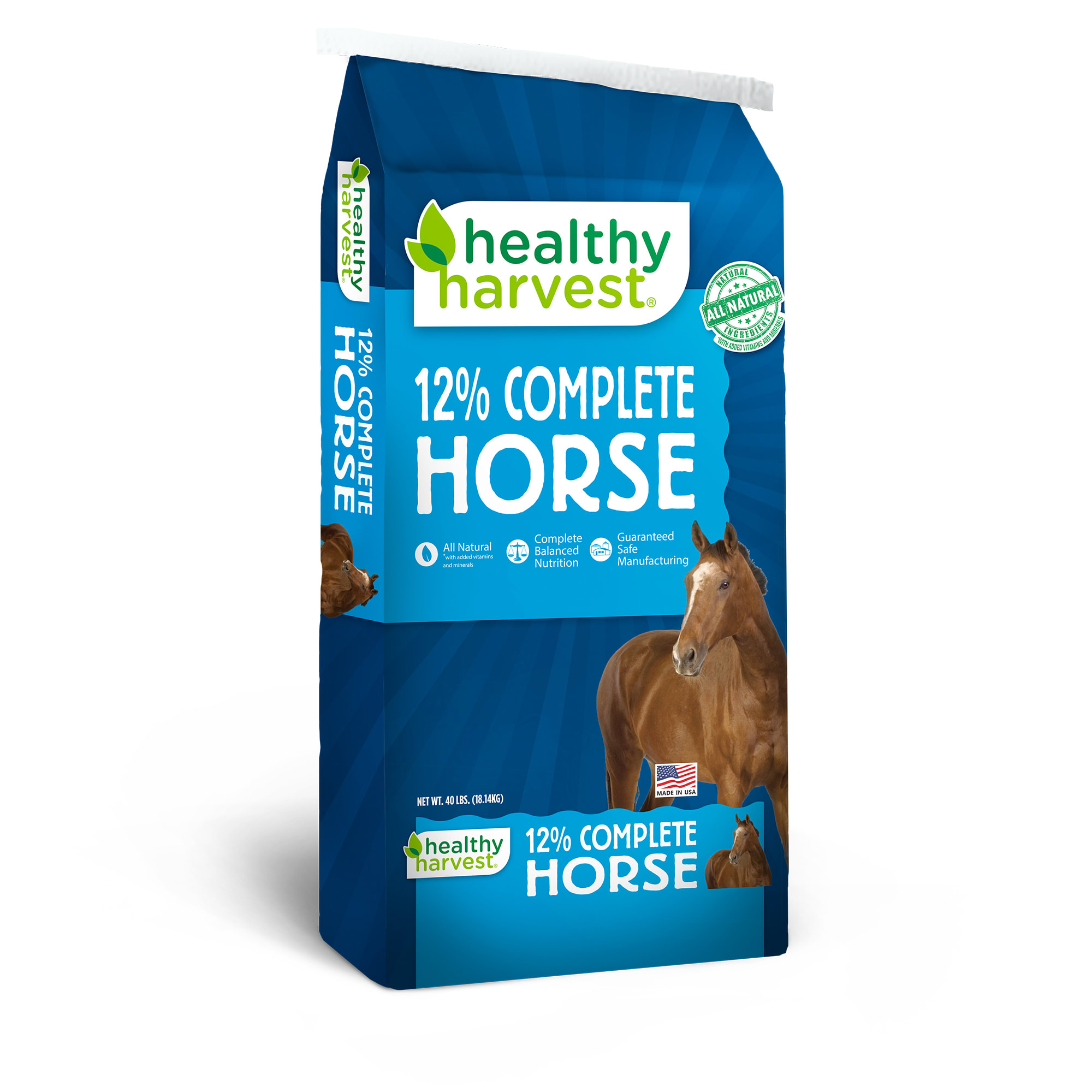 Healthy Harvest 12% Complete Horse Pellet, 40 lbs.