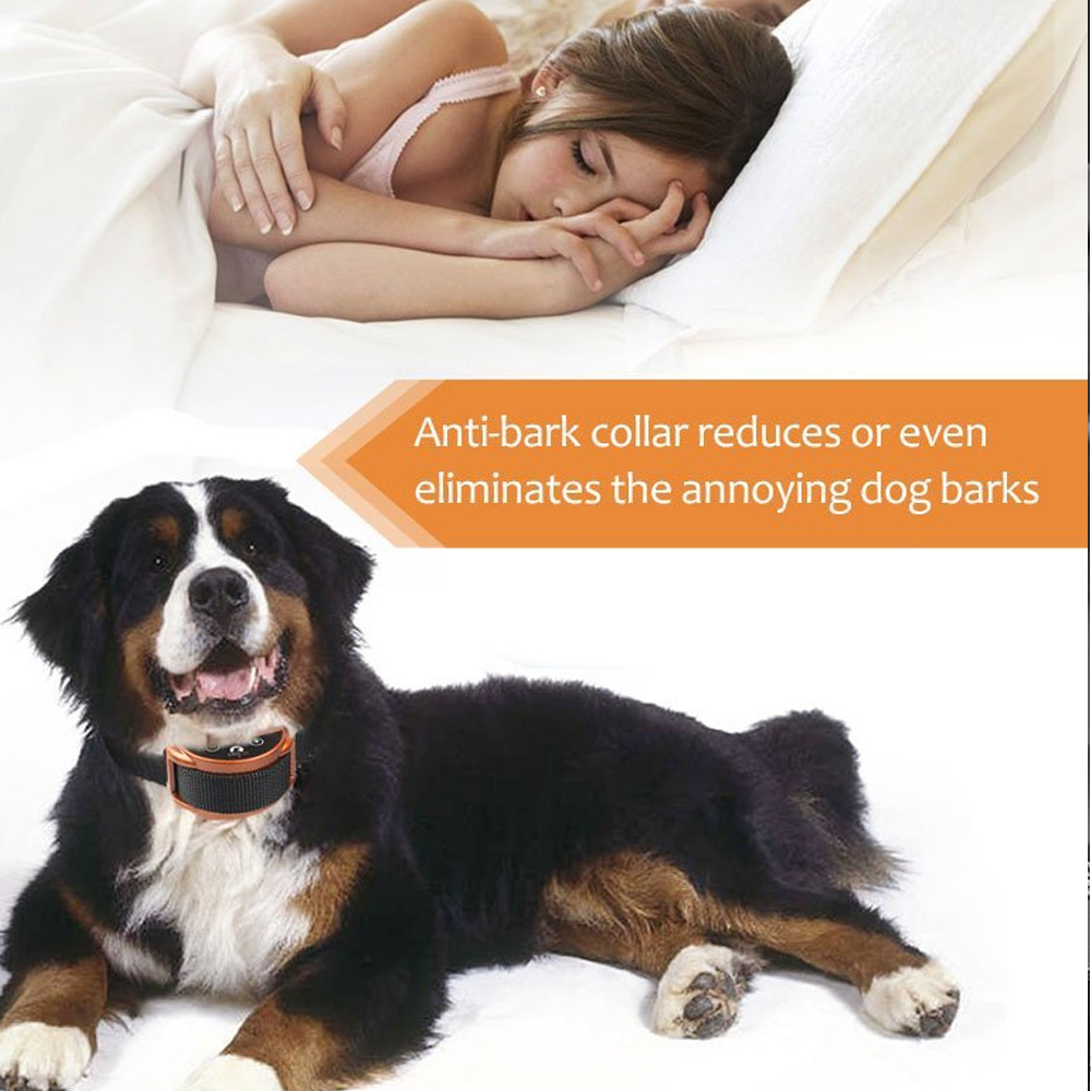 anti barking device for dogs rechargeable Pups Dog Training Collar Anti Bark Collar Stop for small Dogs