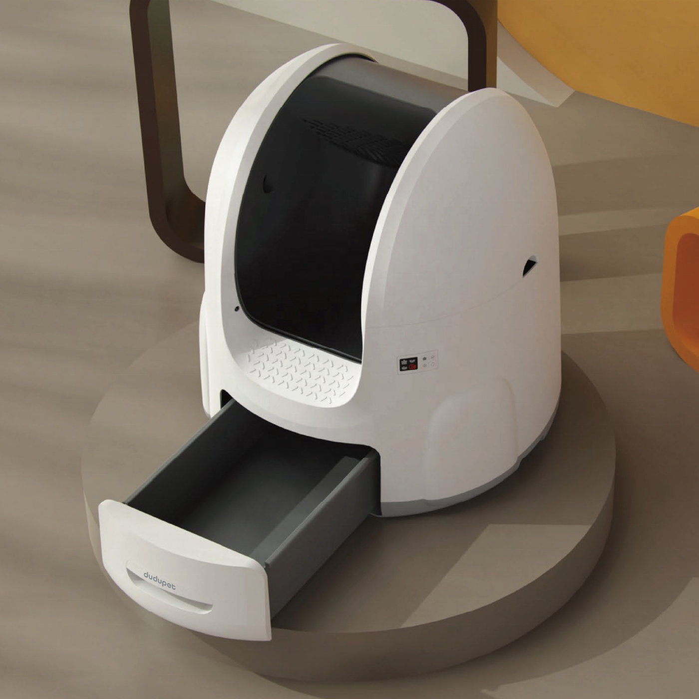 Conch Design 67L Container Capacity Auto-cleaning Smart Cat Litter Box Infrared Sensor App Control Cat Toilet