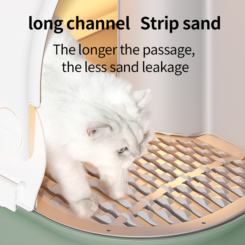 Cat Litter Box,Portable Cat Litter Box with Lid, Enclosed Litter Box Anti-Splashing and Easy Installation