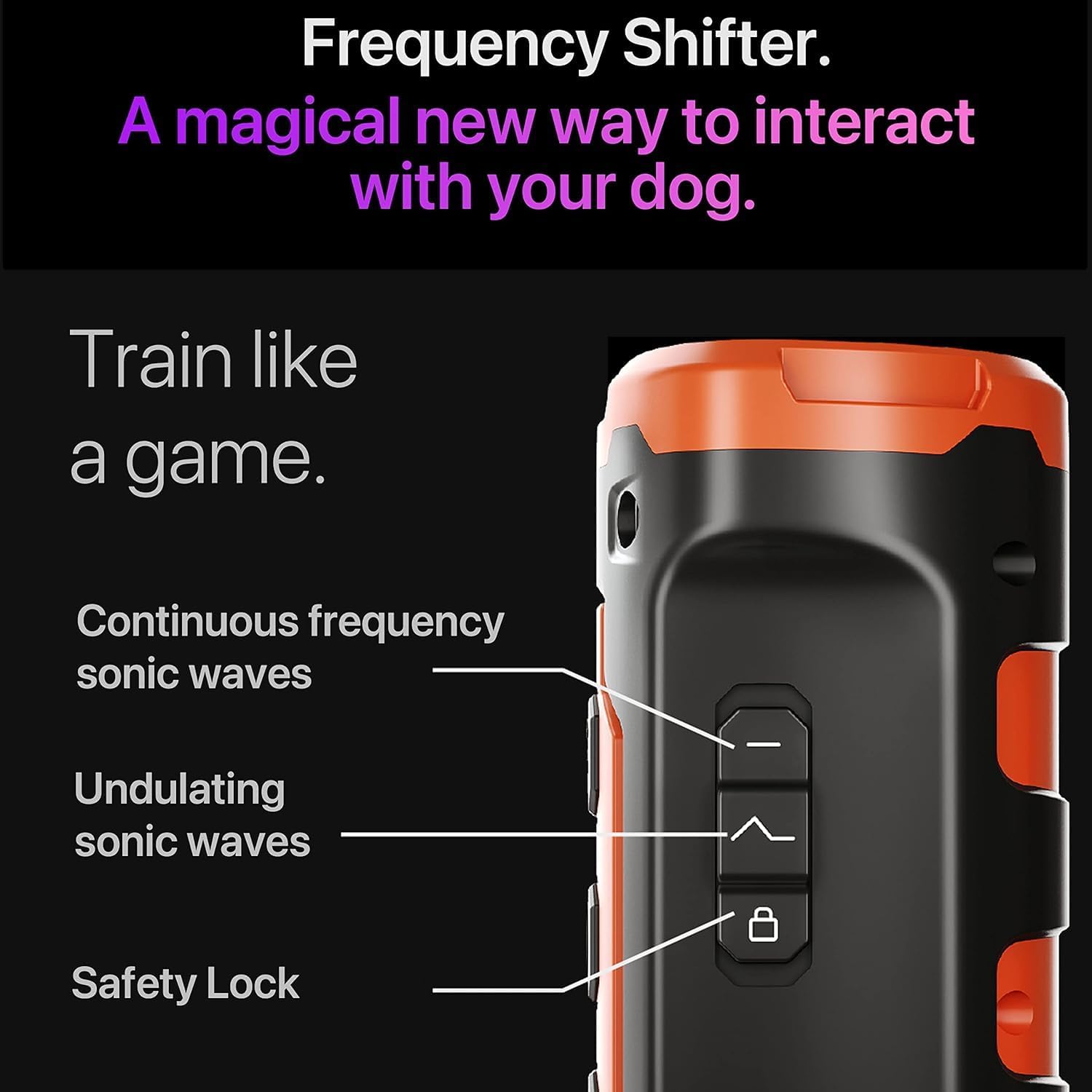Rechargeable Dog Bark Deterrent Devices 50 Feet Range Ultrasonic Dog Repeller Training Tool Anti Bark Device for Dogs