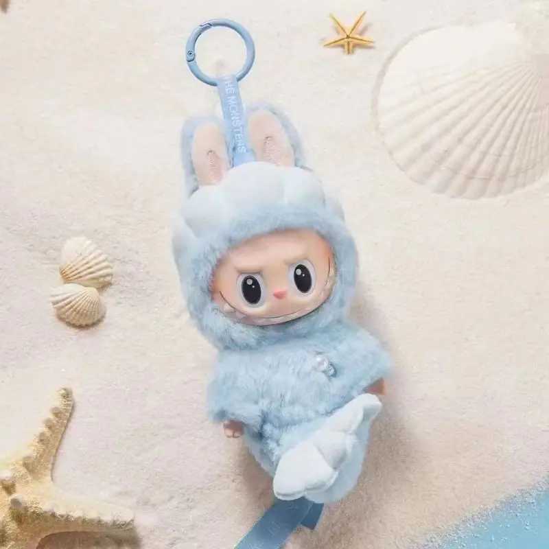 2024 New Blue Fairy aron Mermaid Merlion Labubu Heartbeat Bubble Plush Vinyl Face Series Pendant Keychain Cute Doll Toy GiftC241121C241125 e4b4 868