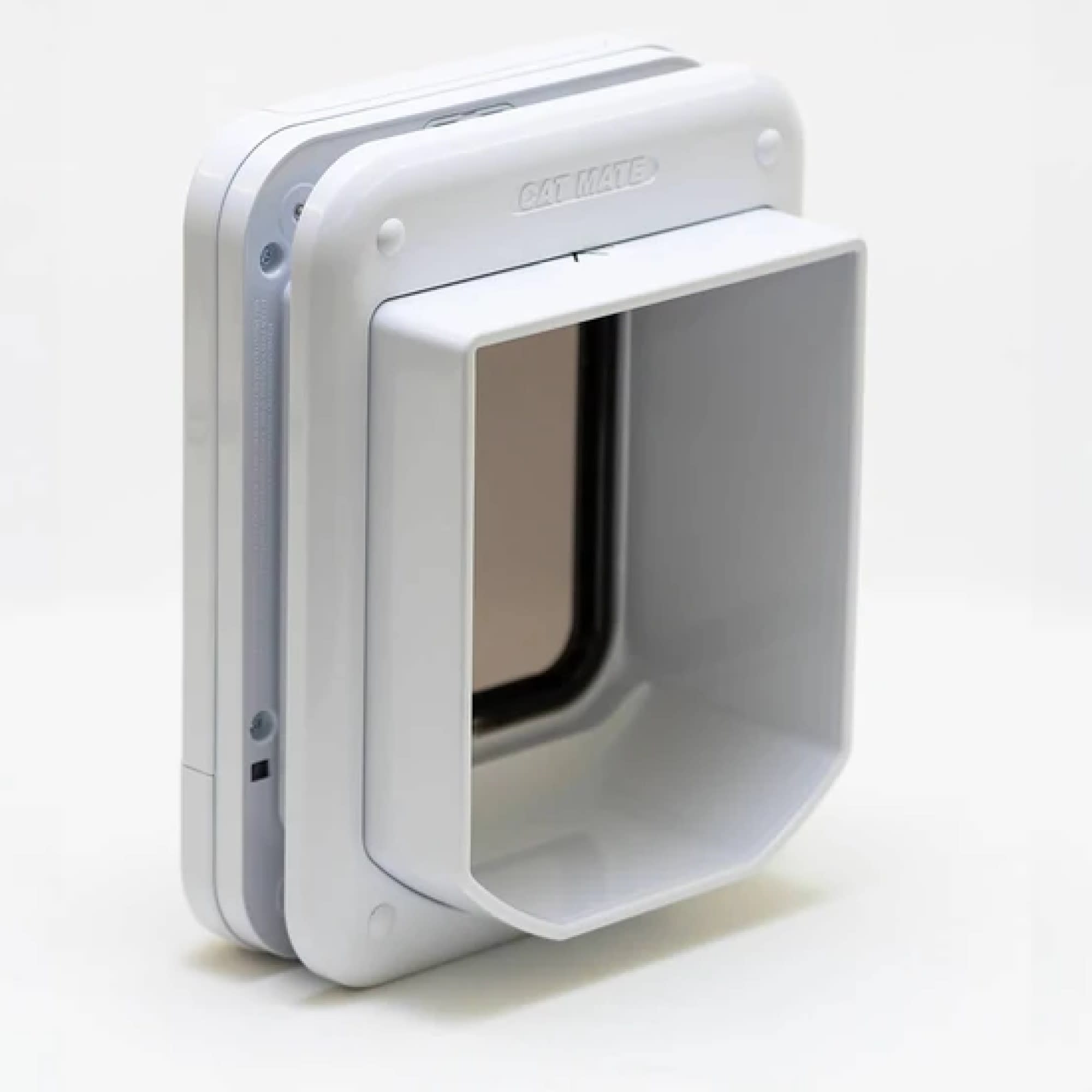 Cat Mate White 4-Way Locking Microchip Cat Flap, 4.5" L X 7.75" W X 9.688" H