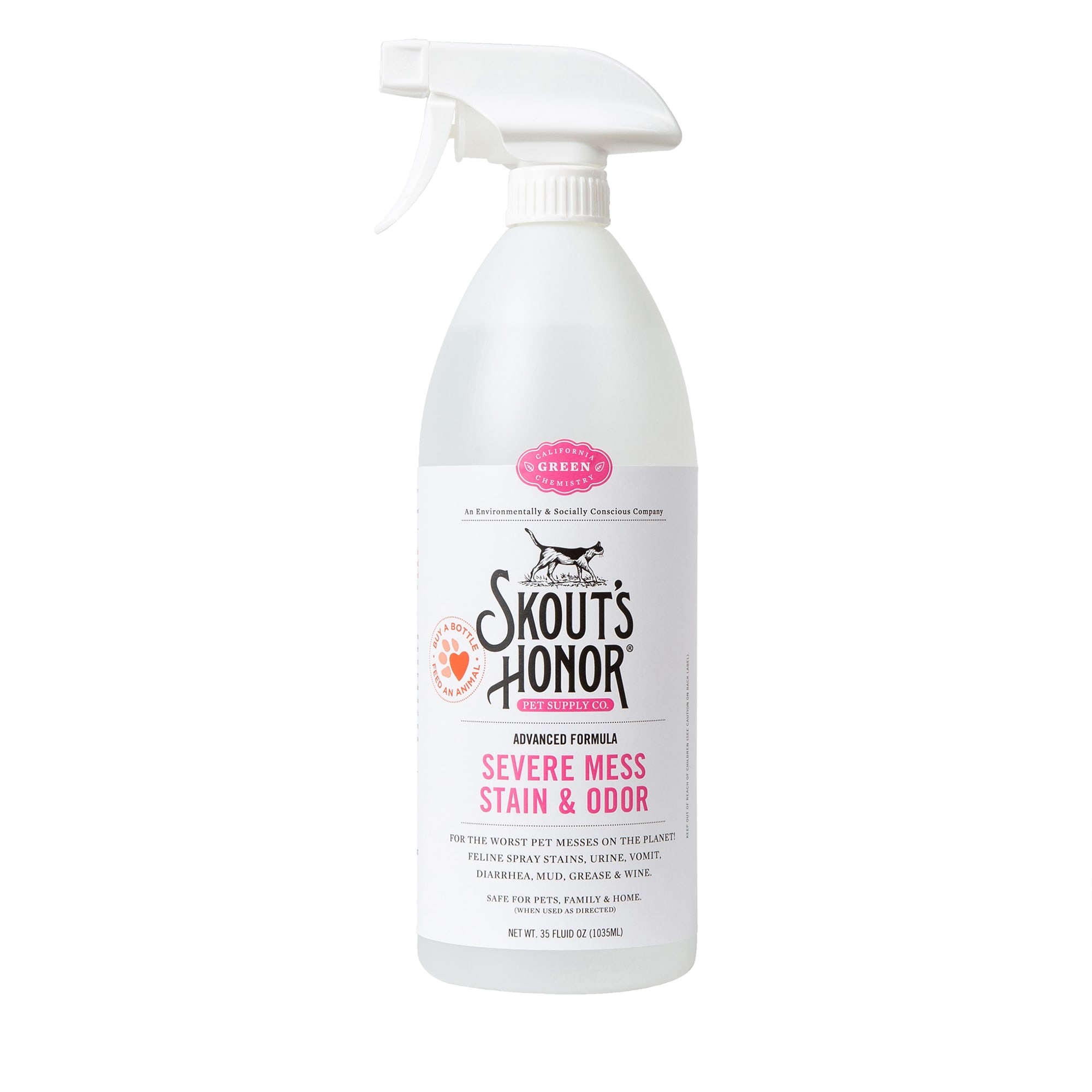 Skout's Honor Cat Stain & Odor Severe Mess Advanced Formula, 35 fl. oz.