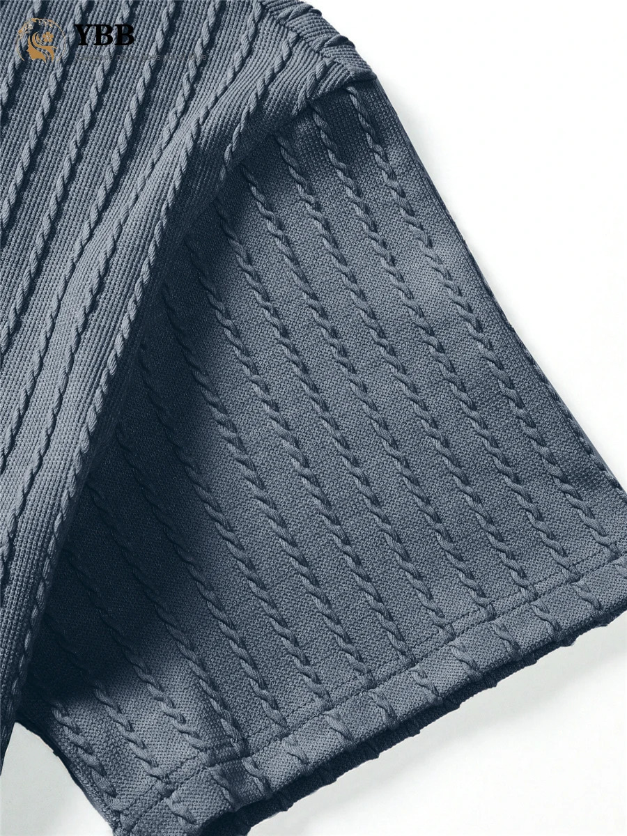 Mens Two Piece Suits Fashion Solid Stripe Shortsleeve Tshirts Shorts Men Spring Summer Clothing Casual Gym Sets Streetwear 240415