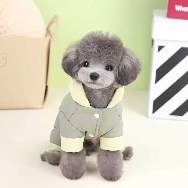 Dog Winter Thicken Coat Warm with D Ring Pet Jumpsuits Puppy Jacket for Small Medium Dogs Overalls Chihuahua Bulldog CostumesXJ241125