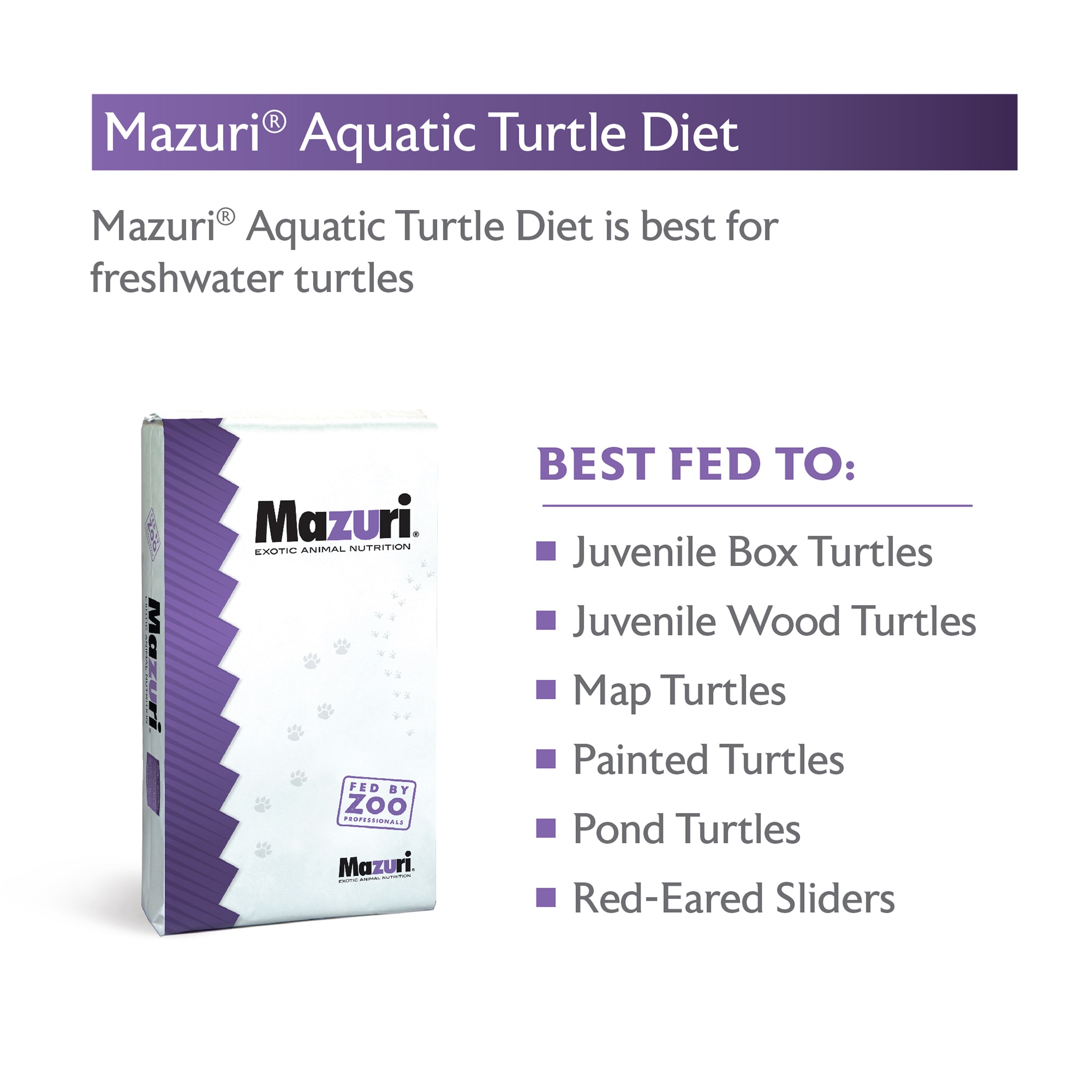Mazuri Aquatic Turtle Food, 25 lbs.