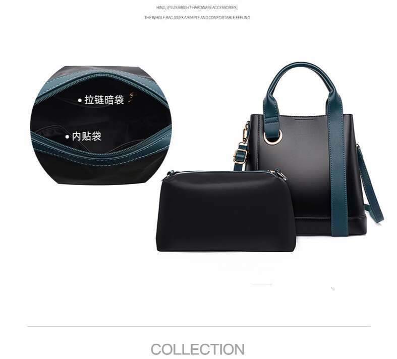 LEMON KOKO Handbag, New Bucket Contrasting Color Women's Crossbody Bag, Fashionable Large Capacity Commuting Tote Bag For Women