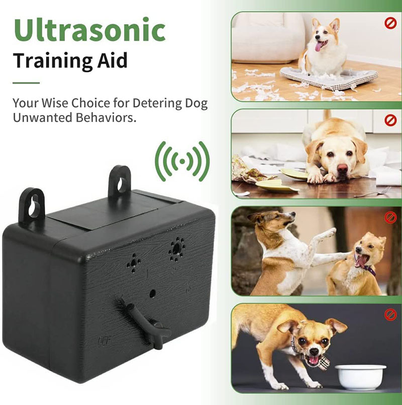 Anti-Barking Control Sonic Dog Bark Deterrent Device 50FT Ultrasound Silencer Dog Sonic Repellent Ultrasonic Training Aid