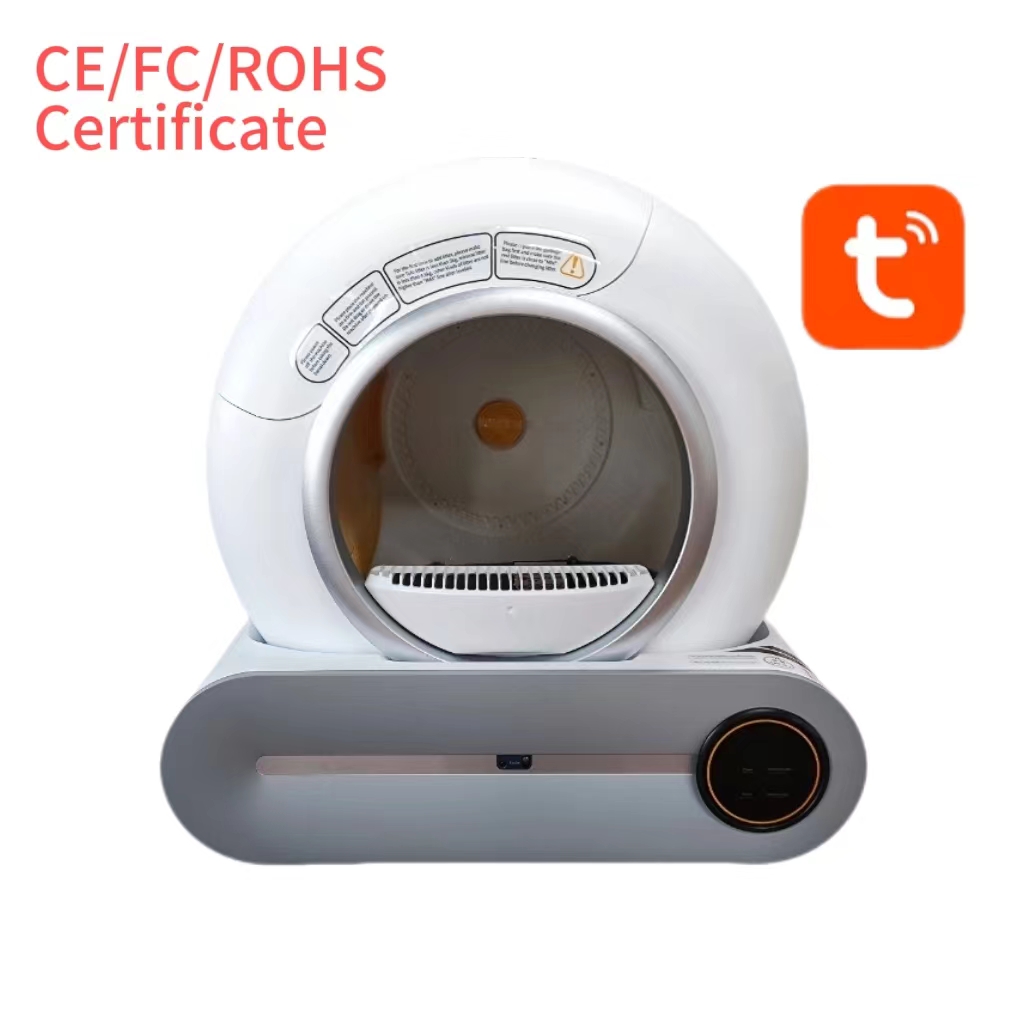 2023 New Design Hot Selling Auto Smart Cat Toilet Tuya APP Self-cleaning Smart Pet Cat Litter Box