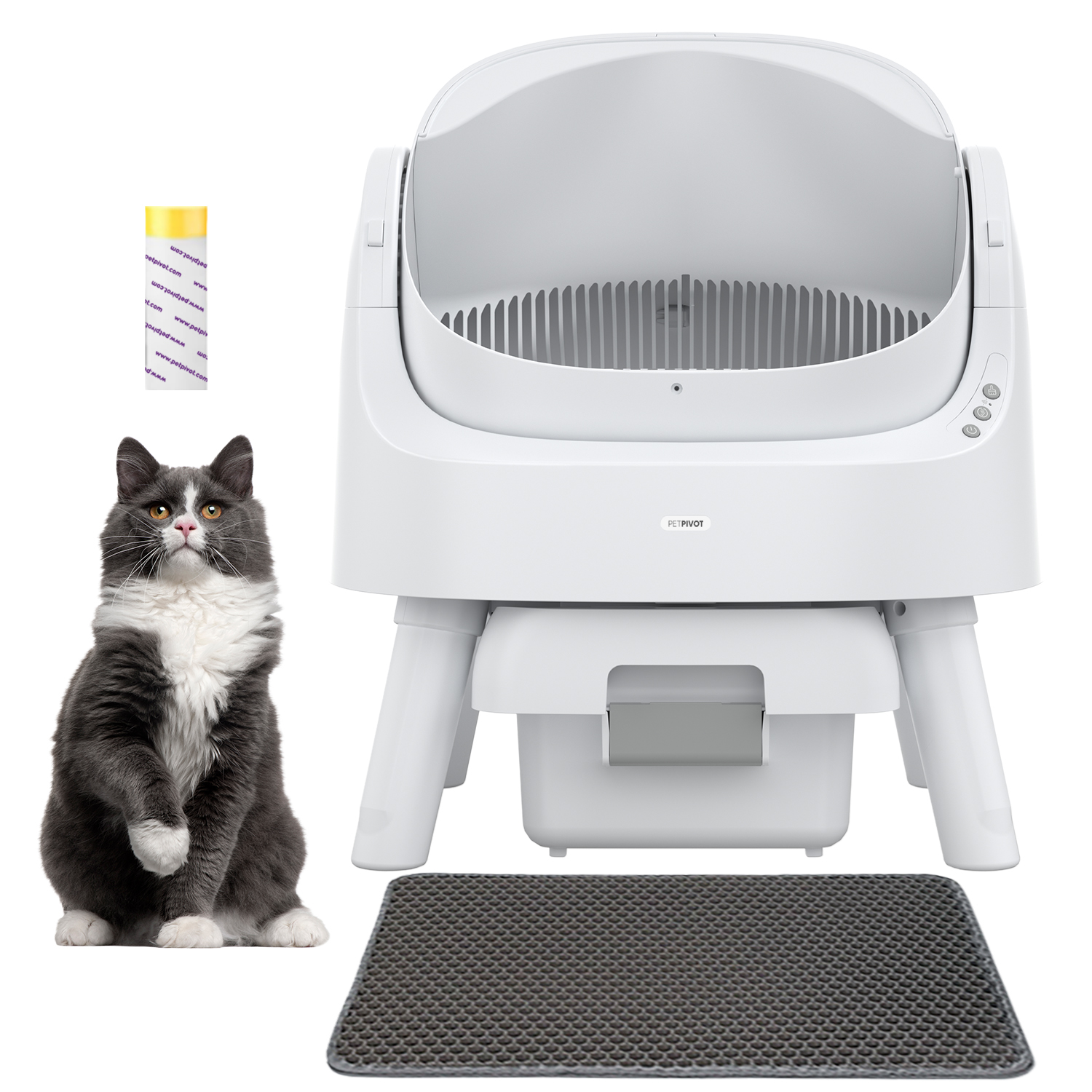 Petpivot Amazon hot sale Self-cleaning cat litter box for multiple all size cats keep clean