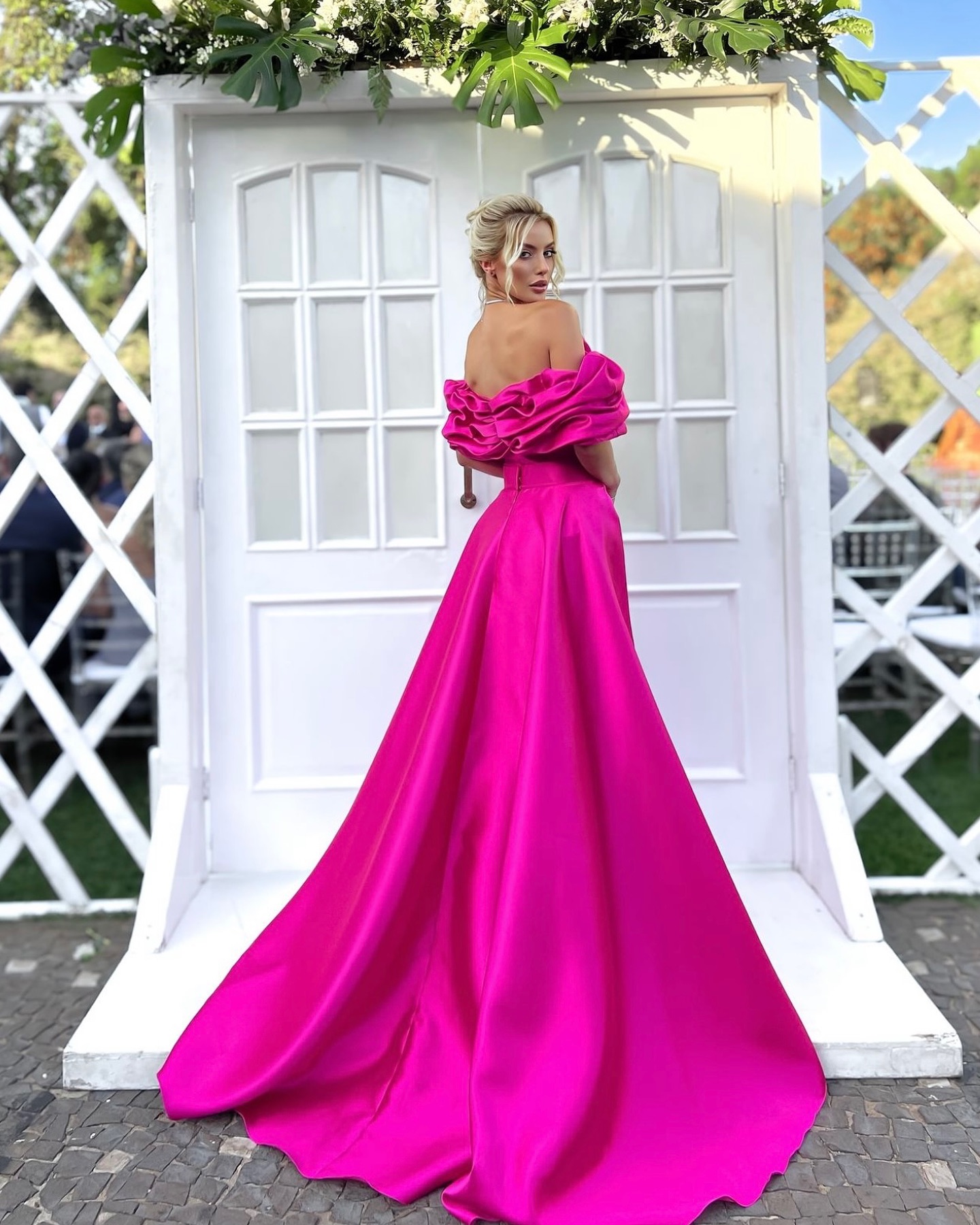 Fuia Mermaid Prom Dresses With Detachable Train Evening Gowns Off The Shoulder Necke Satin Special Ocn Formal Wear 0220