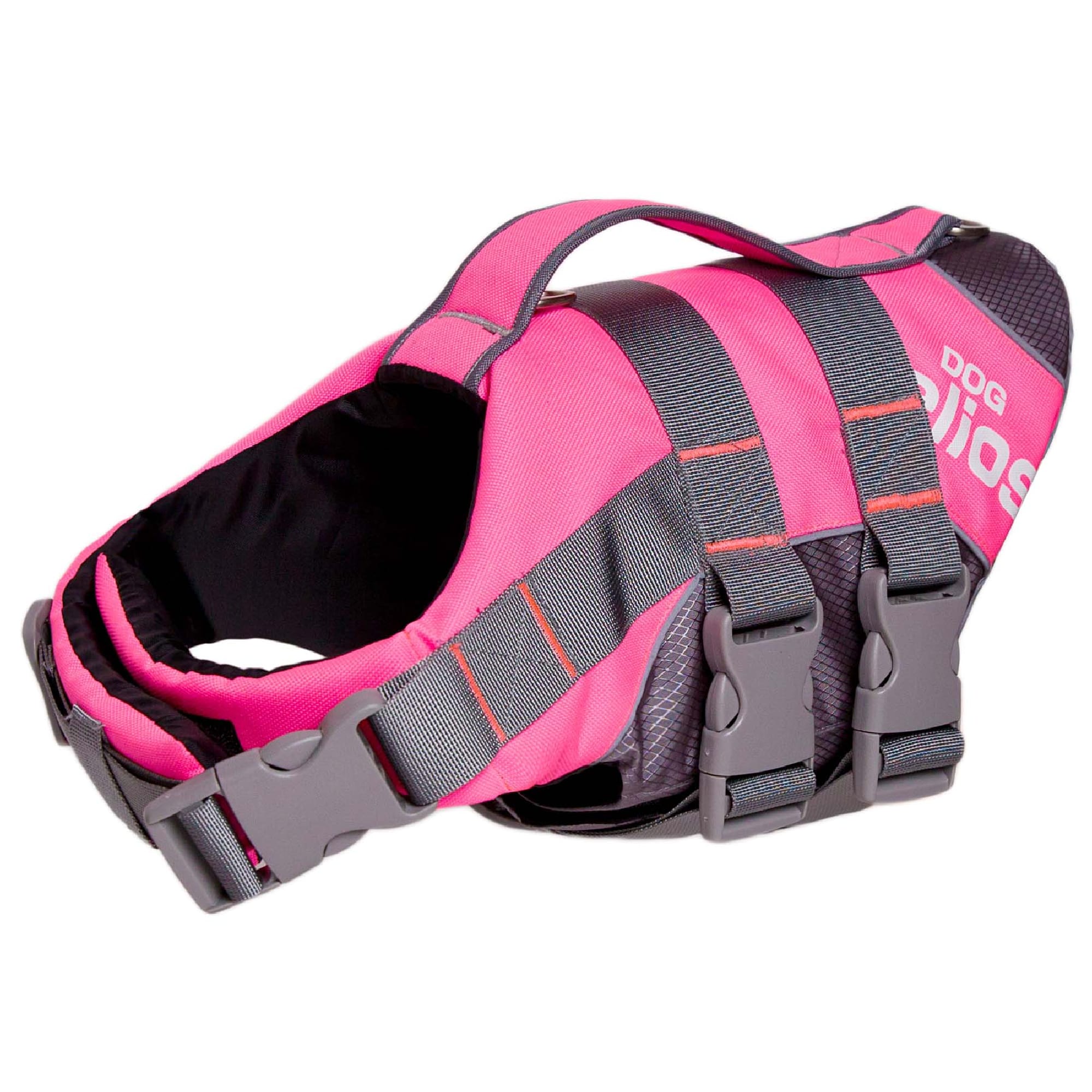 Dog Helios Pink Splash-Explore Outer Performance 3M Reflective and Adjustable Buoyant Dog Harness and Life Jacket, Small