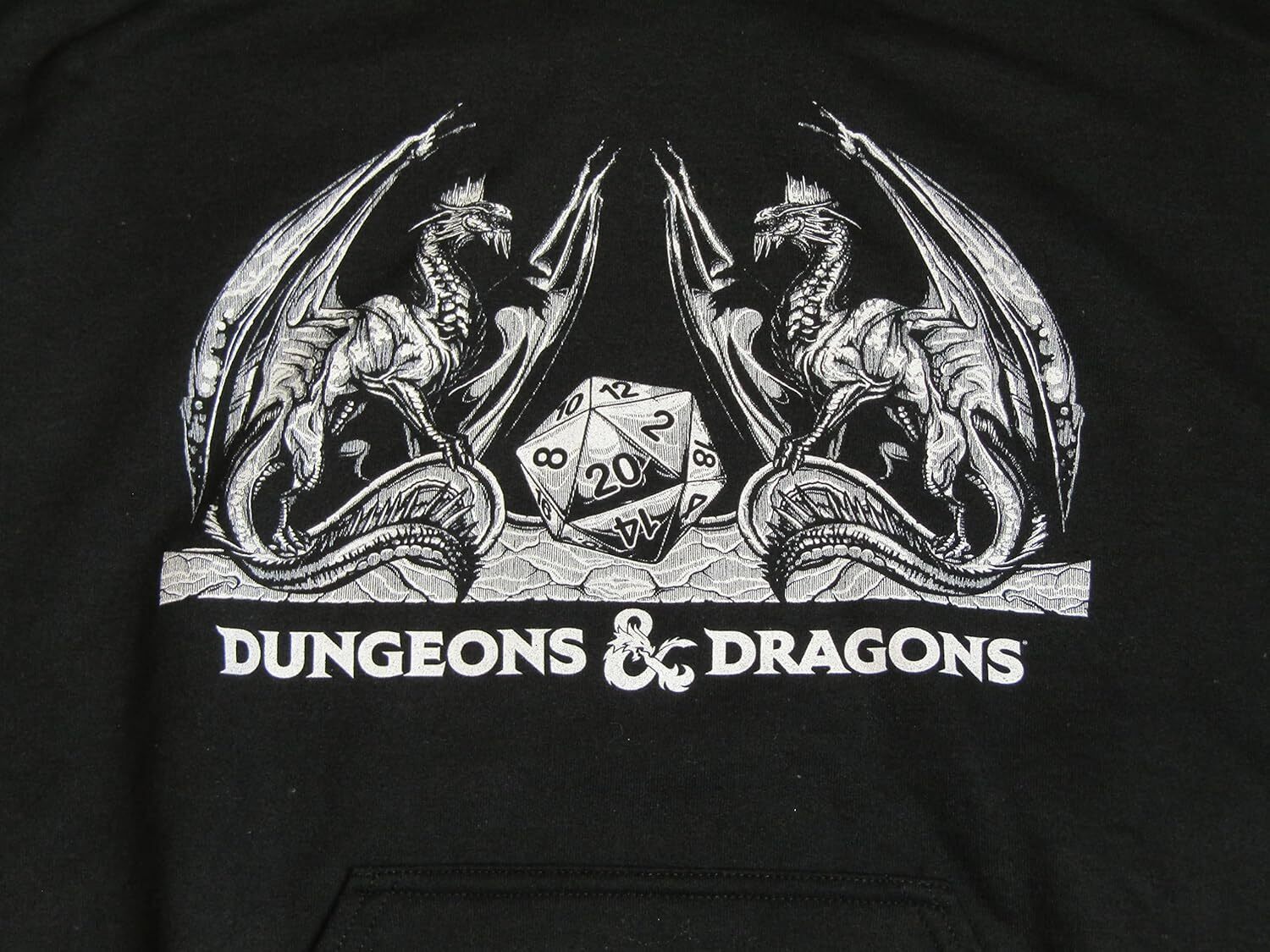 Hoodie for Mens Womens Dungeons Dragons and Dice Black Graphic Hoodie Graphic Hoodies sweatshirt