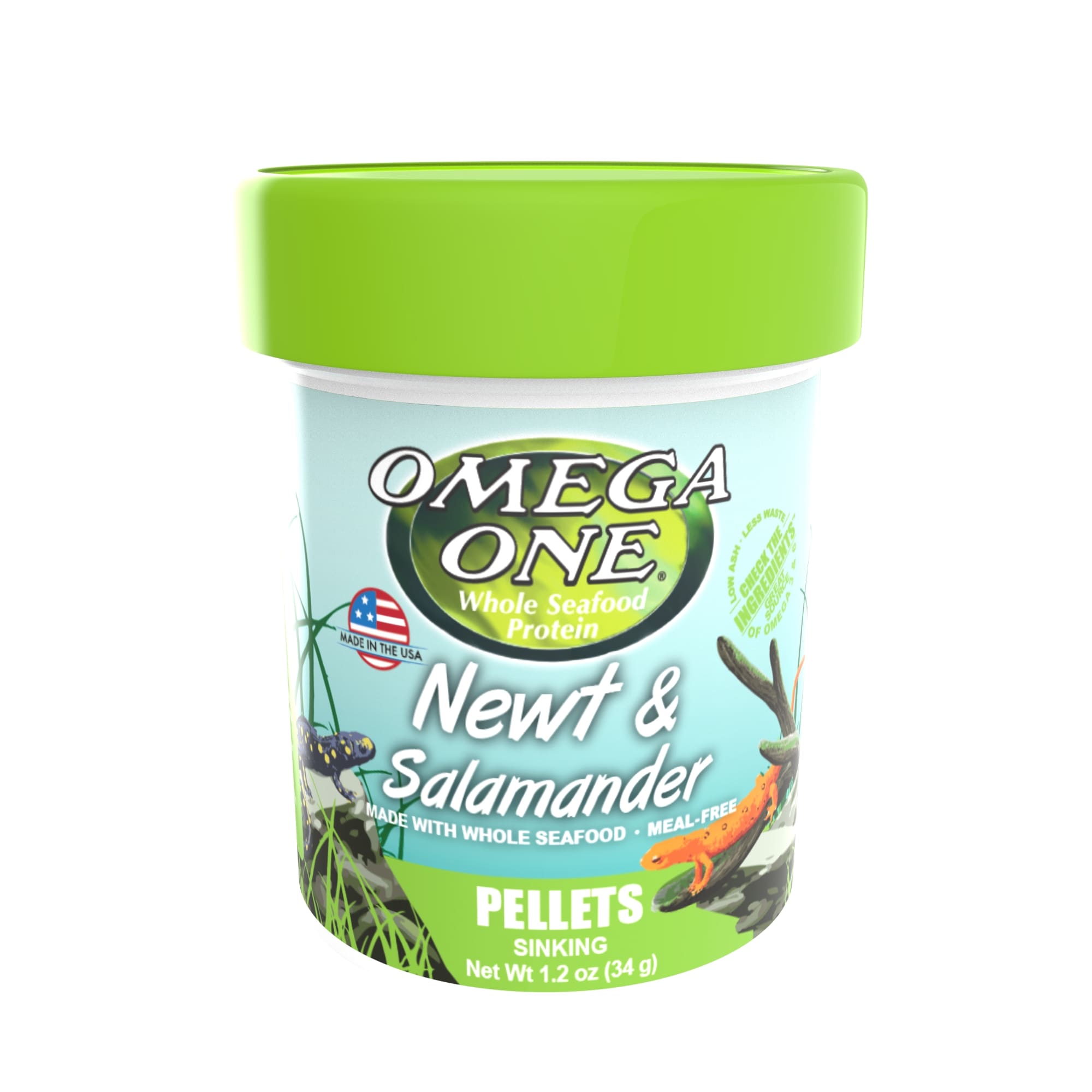 Omega One Newt & Salamander Pellets, 1.2oz