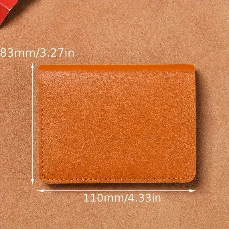 Classic Designer PU Leather Small Wallet for Men Short Simple Women's Fashion Ultra Thin Credit Card Bag Coin Purse