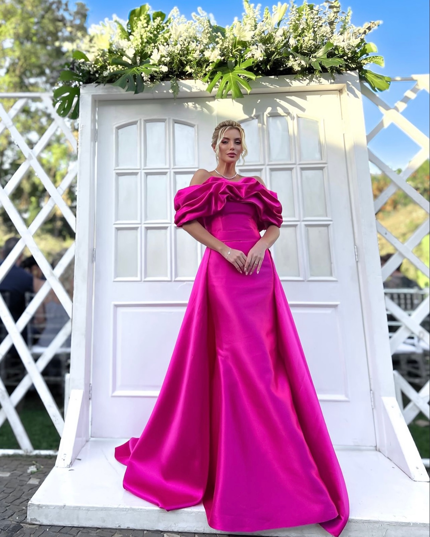 Fuia Mermaid Prom Dresses With Detachable Train Evening Gowns Off The Shoulder Necke Satin Special Ocn Formal Wear 0220