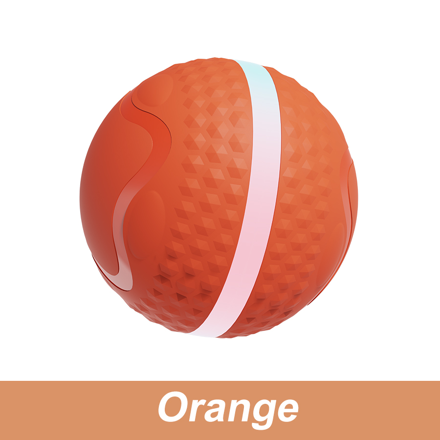 2024 Rechargeable LED Flash Light Automatic Rolling Ball Motion Activated Dog & Cat Interactive Movement Toy