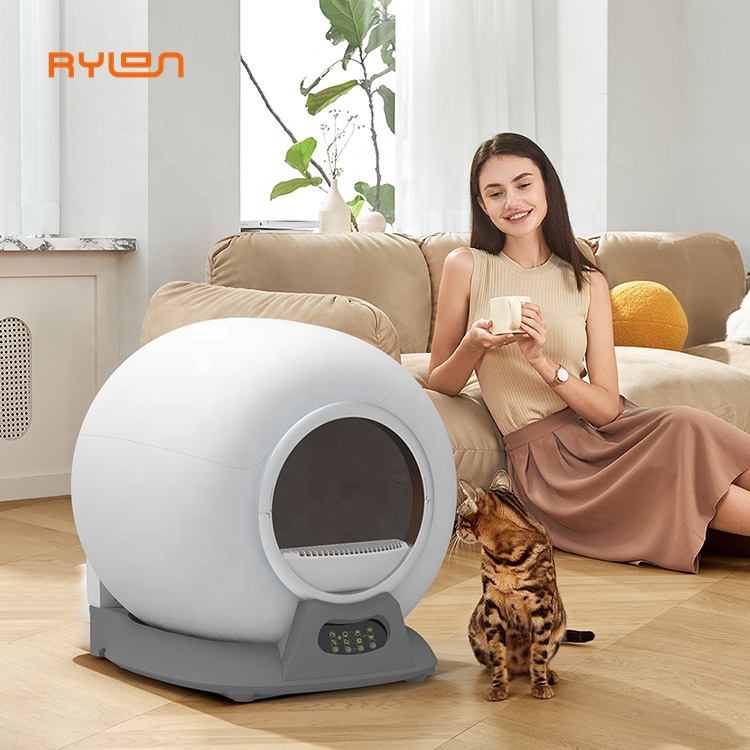 Smart Cat Litter Basin Automatic Cat Litter Box Self-Cleaning Sandbox Toilet for Multiple Cats