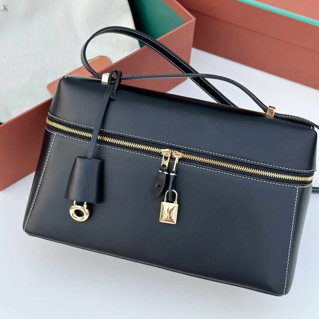 DHgate Designer Shoulder bag Luxury Even extra Lunch box bag 2size Leather purse handbag tote Clutch Bag Top handle satchel Crossbody pack case trunk Bag